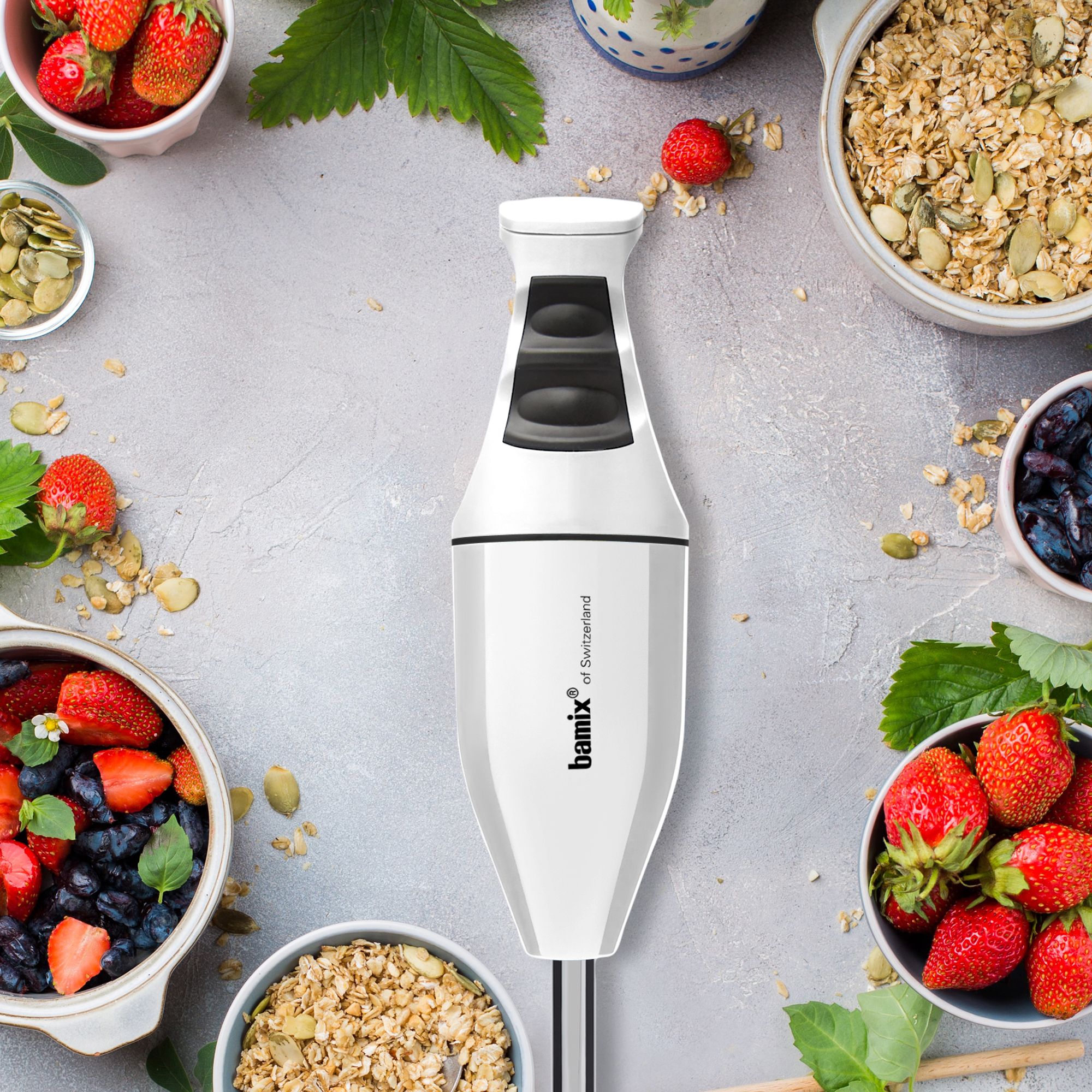 Bamix Classic Immersion Blender 140W White -